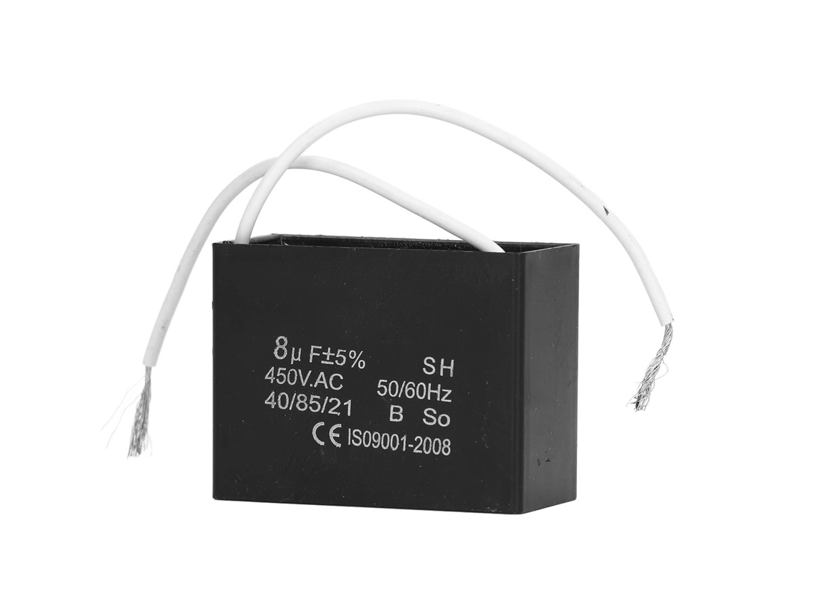Capacitor De Arranque 8μf 450vac Para Motor De Ventilador E Ar Condicionado