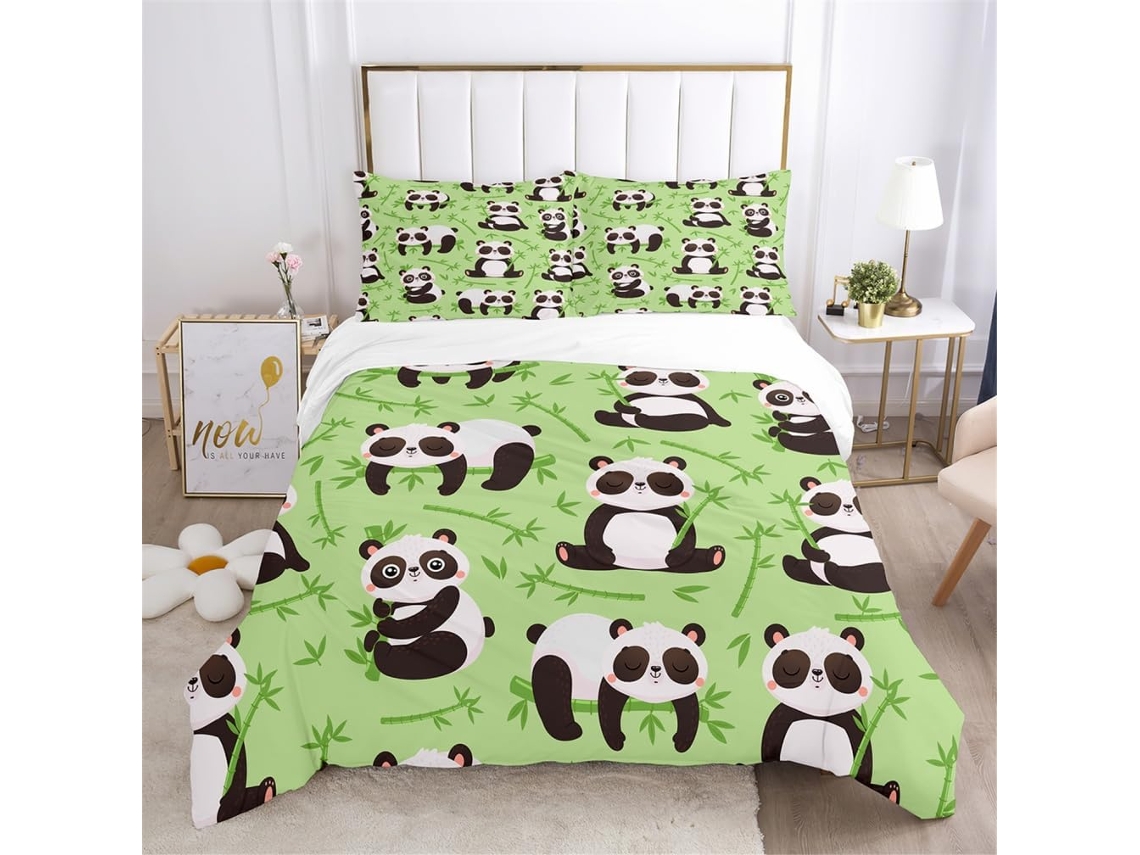 Ropa Cama Estampado Niños Niñas Adolescentes Almohada Material Microfibra Color Juego Funda Nórdica 140x200 Cm