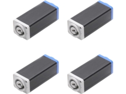 Adaptador Acoplador De Ca Powercon Led 4x, Conector De Extensión, Recto Para Panel Speakon