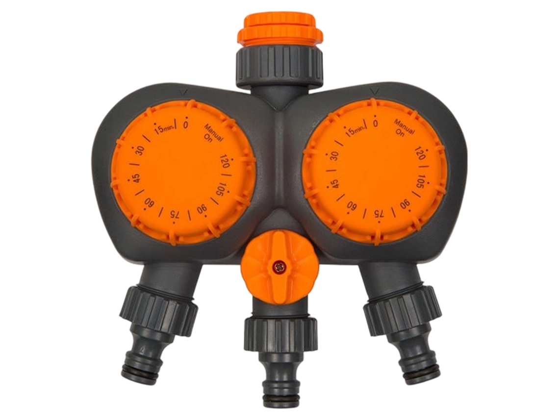 JILLIOPER Temporizador de riego programable, sin pilas, para manguera de jardín, temporizador mecánico de riego, apagado automático, fácil de usar.
