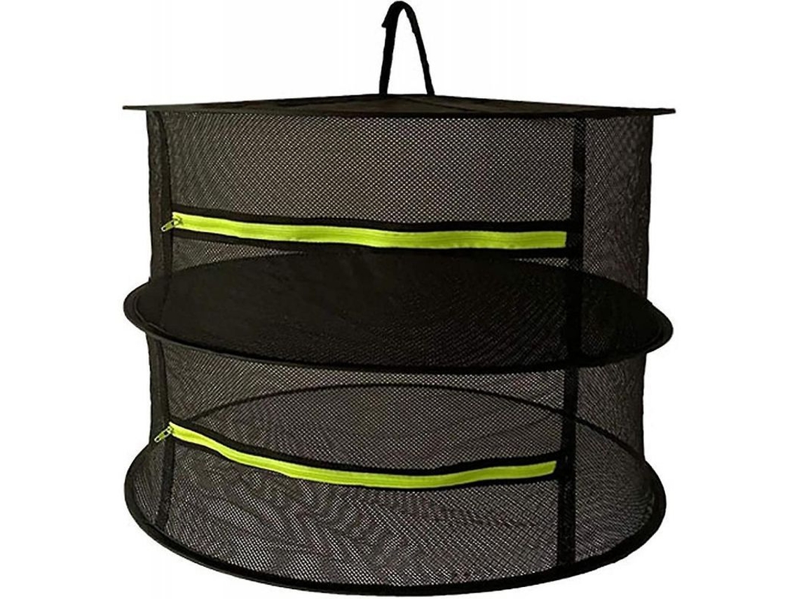 2026-red Reseña Secado 2 Capas Plegable 61x61x38 Con Cremallera Para Verduras Carnes Hierbas Y Pescado Daj