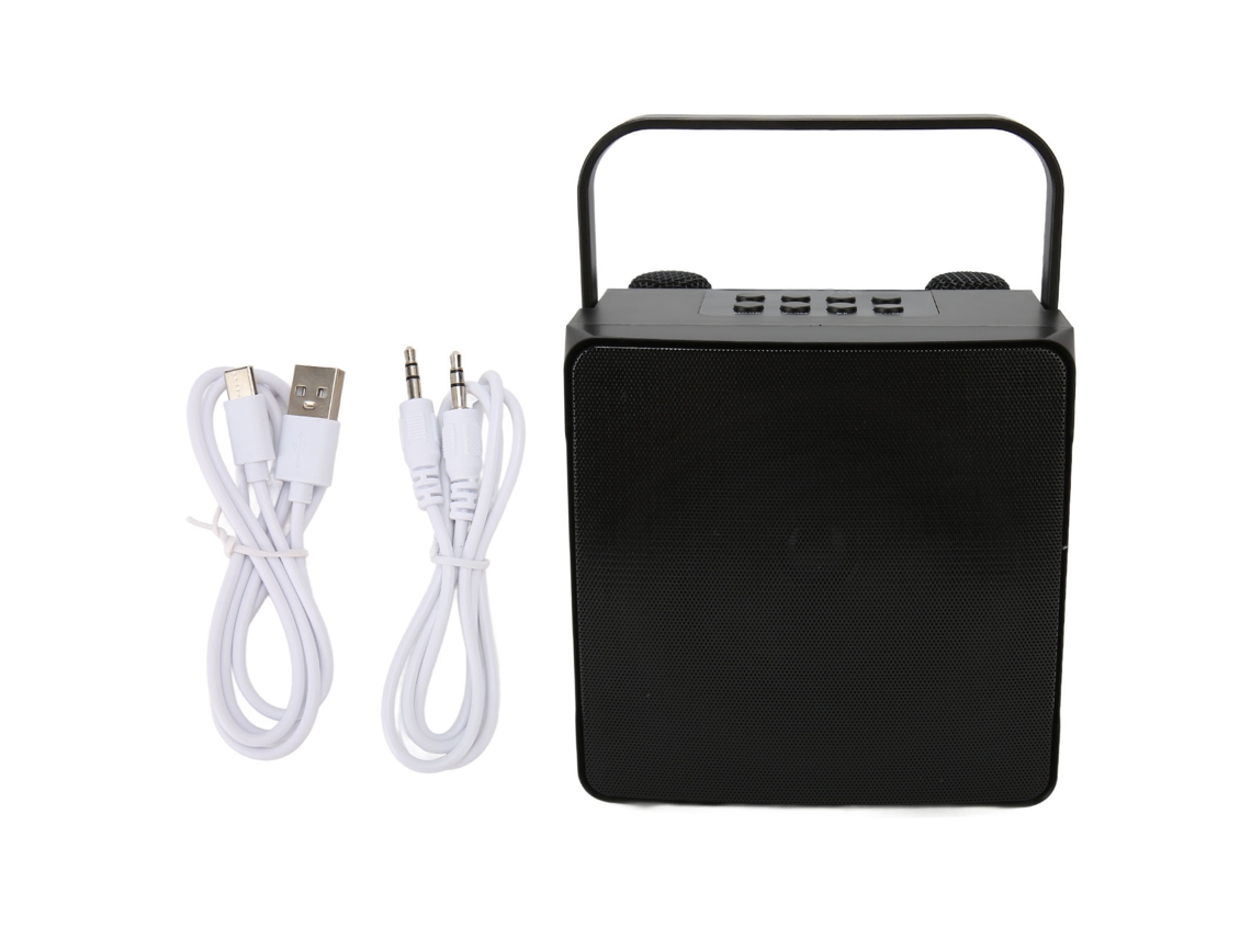 Máquina de karaoke portátil LAXISCREED con 2 micrófonos inalámbricos