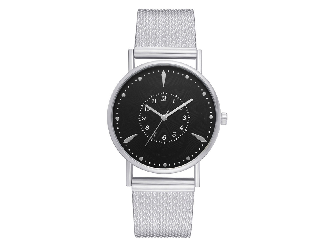 Reloj De Pulsera Plateado De Cuarzo Para Hombre Fanteeda, Estilo Casual Y Elegante.