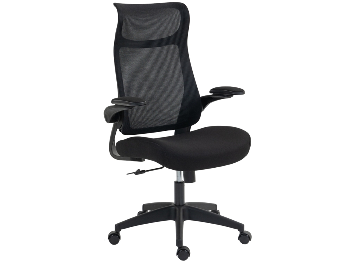Silla De Oficina Negra Ergonómica Respaldo S En Tela, Apoyabrazos 3d, Inclinable Con Reposacabezas