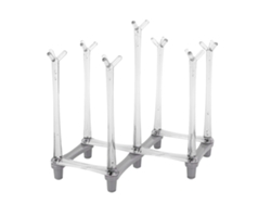 Portavasos Extensible Para Secar Vasos Tazas Y Copas Organizador De Cocina Gris Claro