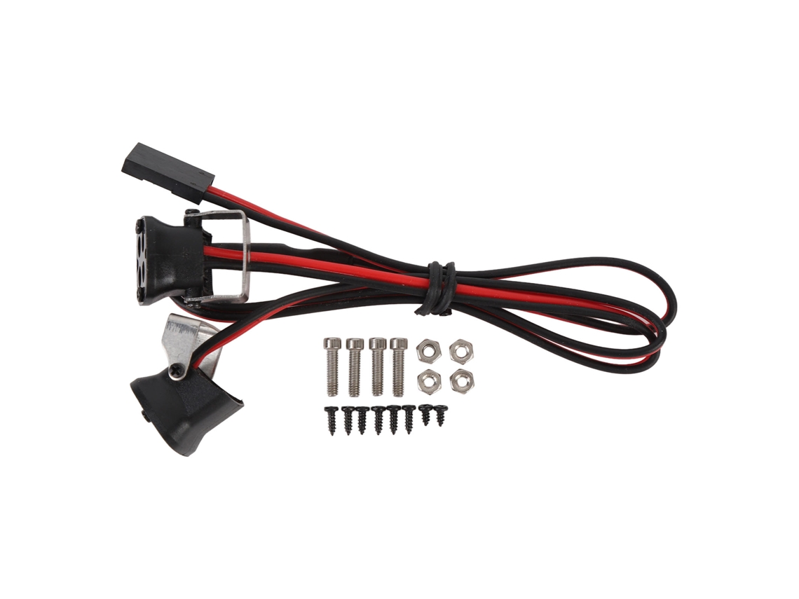 Lámpara De Techo Rectangular Para Coche Rc Con 8 Led De Alto Brillo Para Crawler A Escala 1/10 Axial Scx10 90046 Redcat Gen8 (luz Roja)
