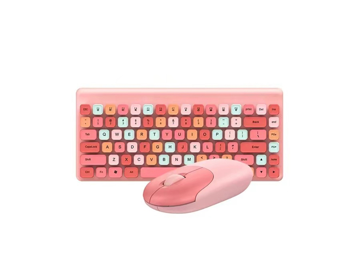 Combo De Teclado Y Mouse Para Juegos Inalámbrico 2.4g 1200 Dpi Ergonómico Con 86 Teclas Para Windows
