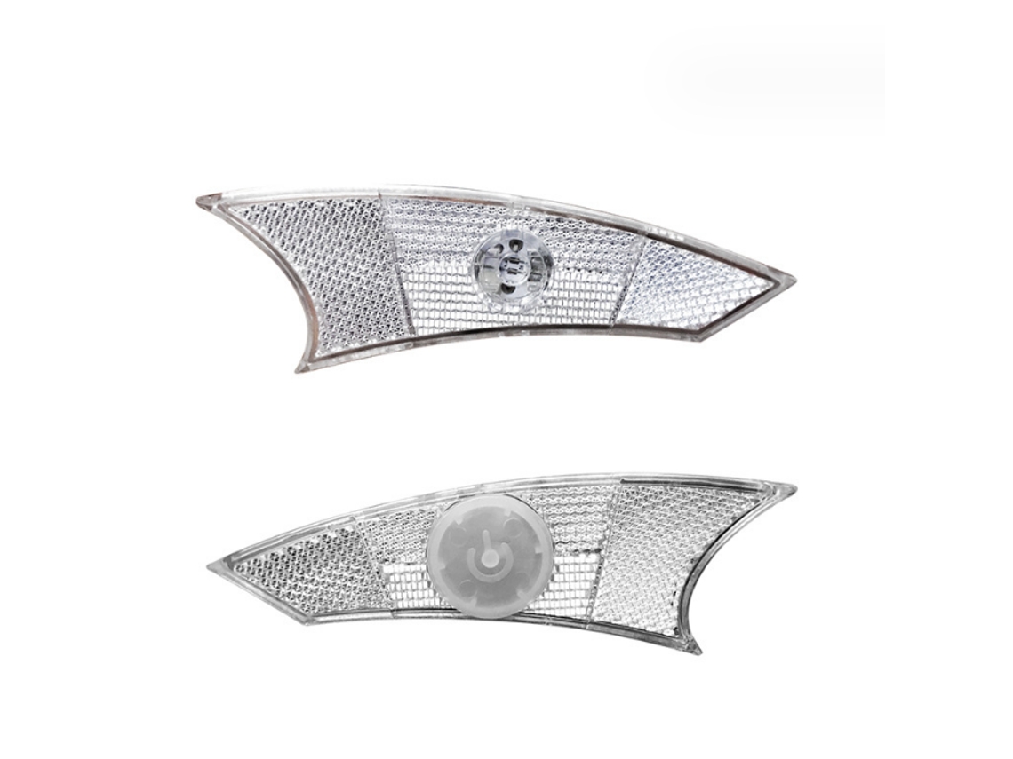 Luz LED para rueda de bicicleta, paquete de 4, luz para radios de bicicleta, batería incluida, súper brillante e impermeable