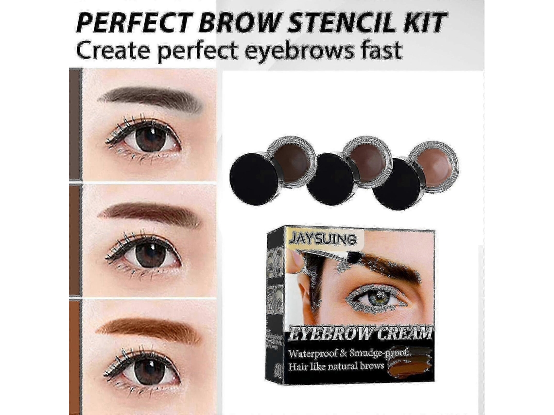 Jaysuing Eyebrow Cream Is Waterproof, Quick-drying, Non-discoloring, Non-haloing, And Smooth To Create Three-dimensional Natural Wild Ey