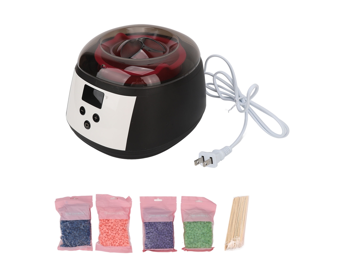 Kit Cera Quemadora Potente Máquina De Cera Eléctrica Fundidora De Cera Silicona Para Manos Y Pies