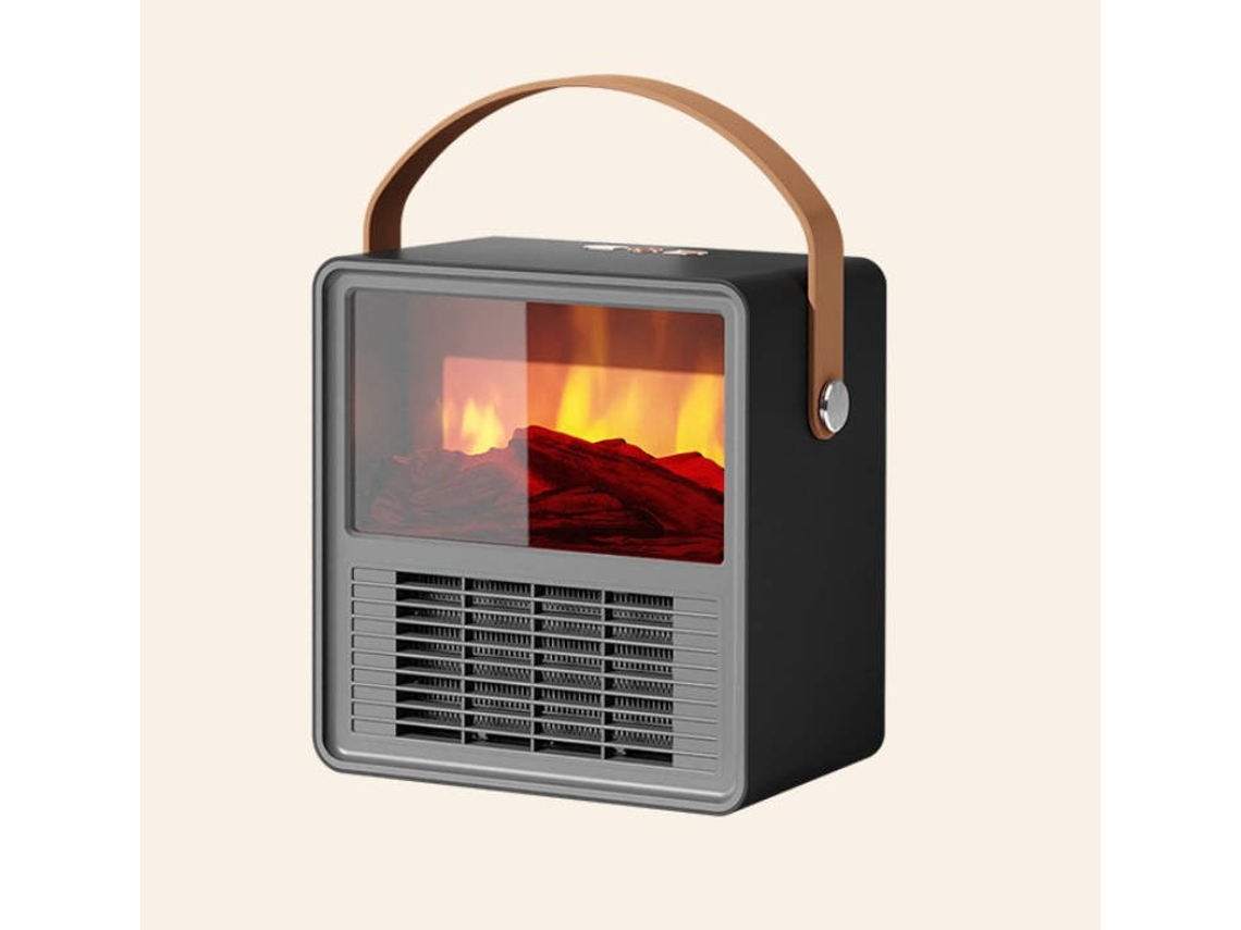 Calefactor Portátil con Ventilador Eléctrico Negro TRUMSEN