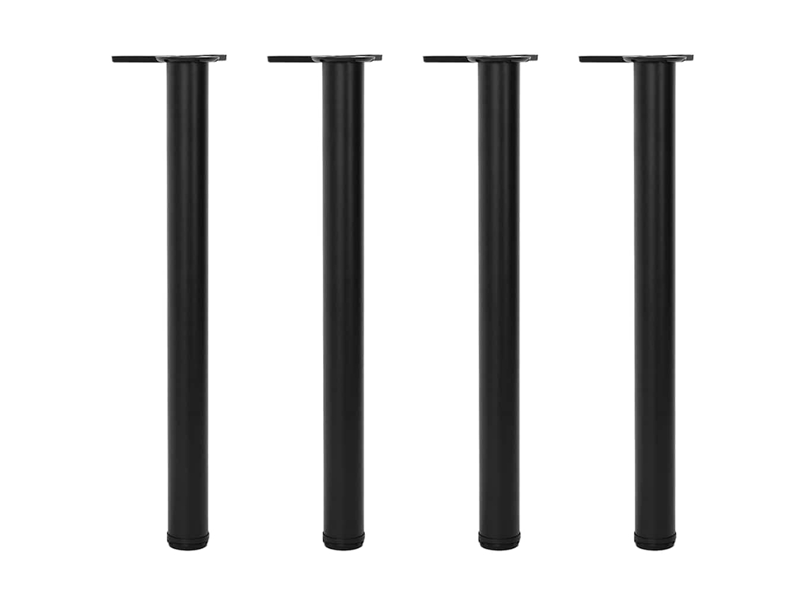 4 patas de mesa, altura ajustable, negro, 710 mm, DKD HOME DECOR