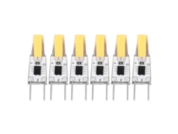 2026-6 Piezas Bombilla Led G8 3w Cob Regulable Luz Cálida 360 Grados Ahorro Energía 100-130v 50000 Horas