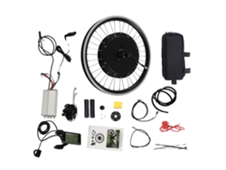 Kit de conversión de motor para bicicleta eléctrica, 500 W de potencia, velocidad ajustable, negro.