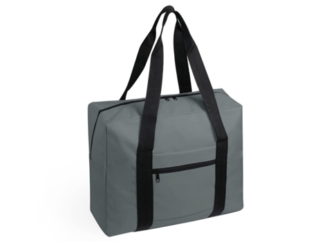 Bolso Multiusos de 42 x 34 x 16 cm con Cierre de Cremallera y Accesorio de Ajuste en Trolley Gris TIENDA EURASIA