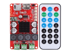 Amplificador De Audio Portátil Bluetooth 50w+50w Con Receptor, Decodificador De Tarjeta Tf Y Control Remoto