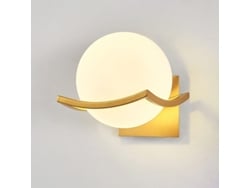 Lámpara De Pared Esférica Blanca, Lámpara De Pared Led Moderna.