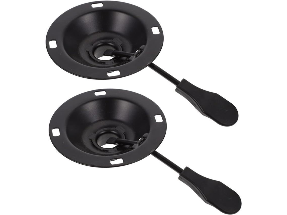Accesorios Metálicos Para Sillas, Soportes Circulares De 8x8 Cm, Estructura De Hierro Resistente Y Estable, 2 Piezas.