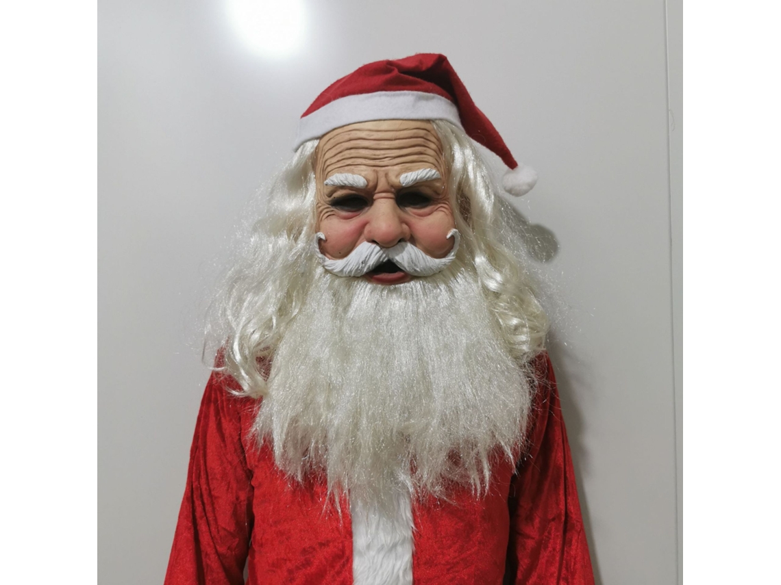Máscara de fiesta, máscara de anciano, cabeza de Pervica, Halloween Navidad