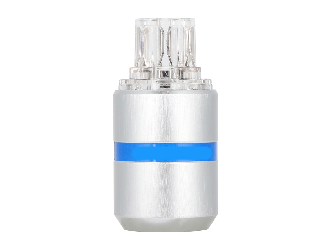 Conector De Alimentación De Ca Mono Audio F107r De Cobre Puro Chapado En Plata Con Rodio Para Equipos Audiovisuales Profesionales.