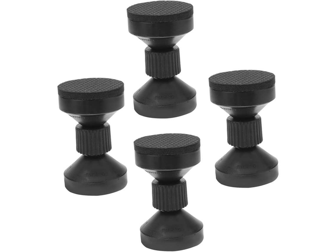 4 Topes Cabecero Ajustables Cama Piezas Negras Protector
