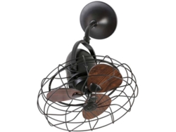 Ventilador de Techo FARO BARCELONA Keiki Marrón (25 W - Diámetro 43 cm)