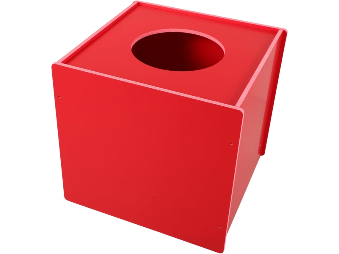 Caja De Lotería Multifuncional De Pvc Rojo Opaco Para Juegos De Fiesta Y Bodas.