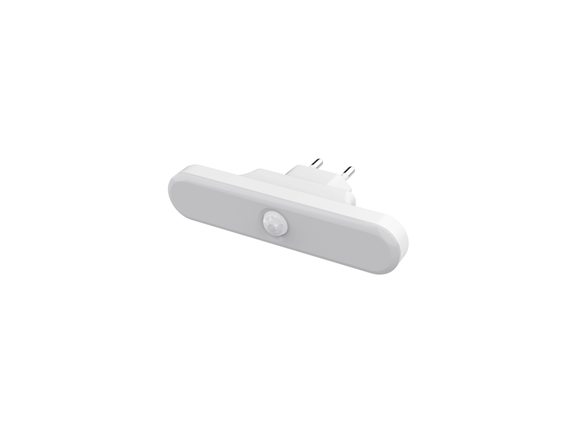 Luz nocturna LED con enchufe de 230 V, sensor PIR y sensor crepuscular, 50 lm, batería de iones de litio integrada, 3 h de autonomía, 3000 K - Alcapower
