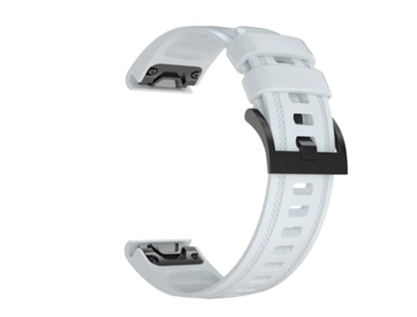 Correa de Silicona para Garmin Fenix 7S/6S Pro/6S/6X/6/5S Plus/5S/Instinct 2S - blanco