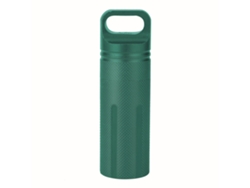 Eioorriy - Contenedor de supervivencia impermeable y hermético de aleación de aluminio CNC para exteriores (verde)