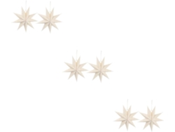Juegos De Pantallas De Papel Blancas Decorativas Con Forma De Estrella Para Lámparas Colgantes Navideñas, Elegantes Cubiertas Para Lámparas.