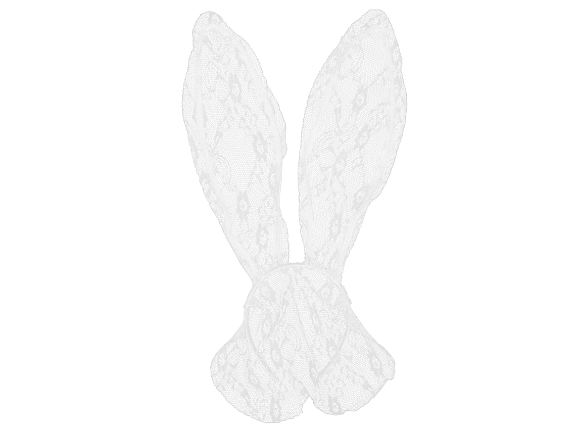 Diadema De Orejas De Conejo Para Mujer, Accesorio De Disfraz Para Fiesta, Cosplay Y Vida Diaria, Blanco