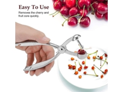 Descorazonador de cerezas, herramienta de acero inoxidable para deshuesar cerezas