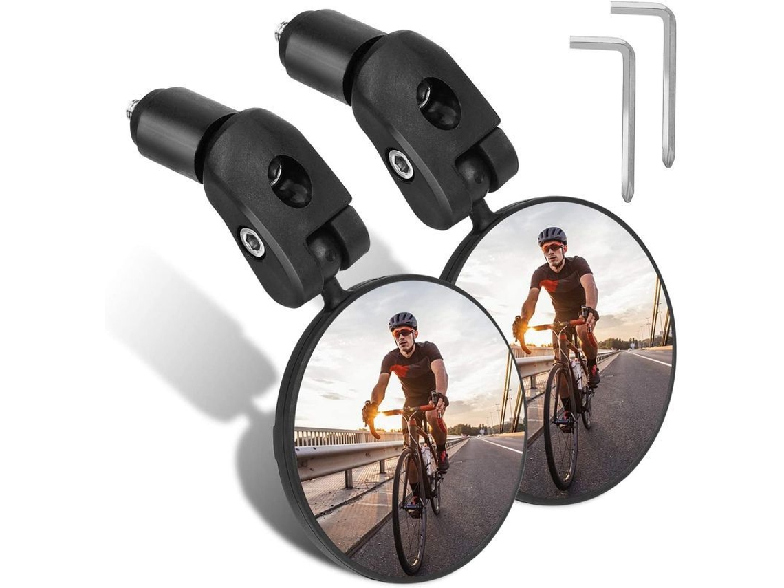 Espejos Retrovisores Para Bicicleta, Espejos Convexos De Alta Definición Ajustables A 360° Para Bicicletas Y Motocicletas (2 Unidades)