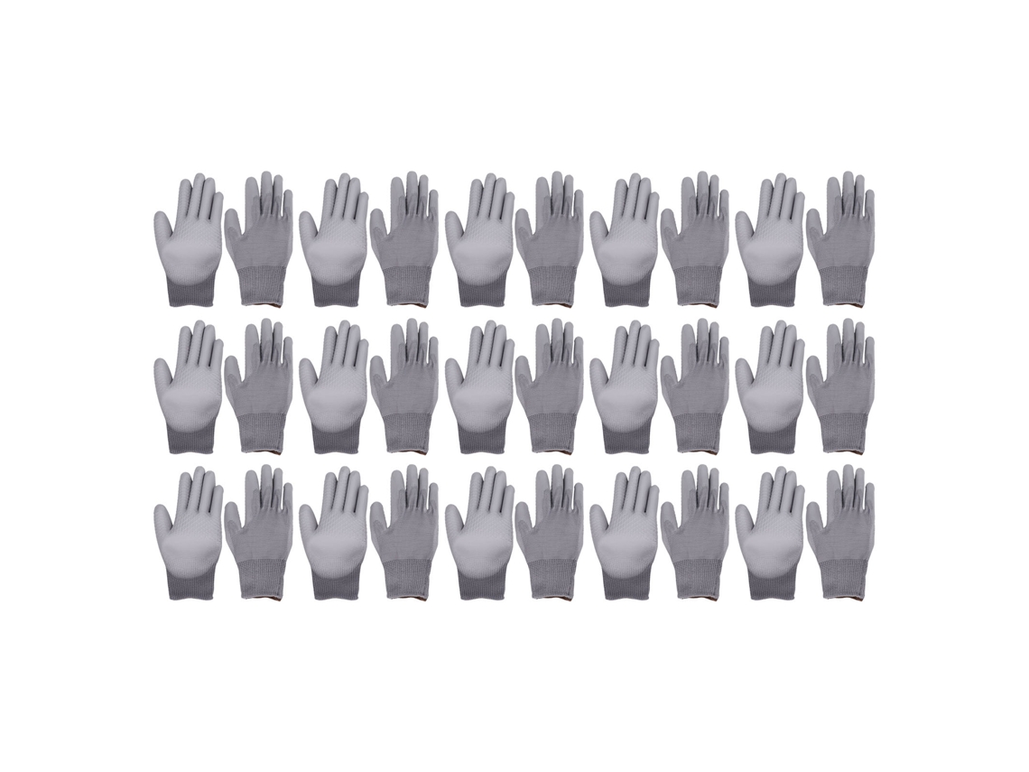 Guantes De Trabajo De Seguridad, 15 Pares, Con Revestimiento De Pu, Resistentes Al Desgaste Y Antiadherentes, Para Proyectos De Reparación, Talla Xl.