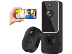 Timbre inalámbrico MDUG con cámara y comunicación de voz bidireccional, Wi-Fi de 2,4 GHz