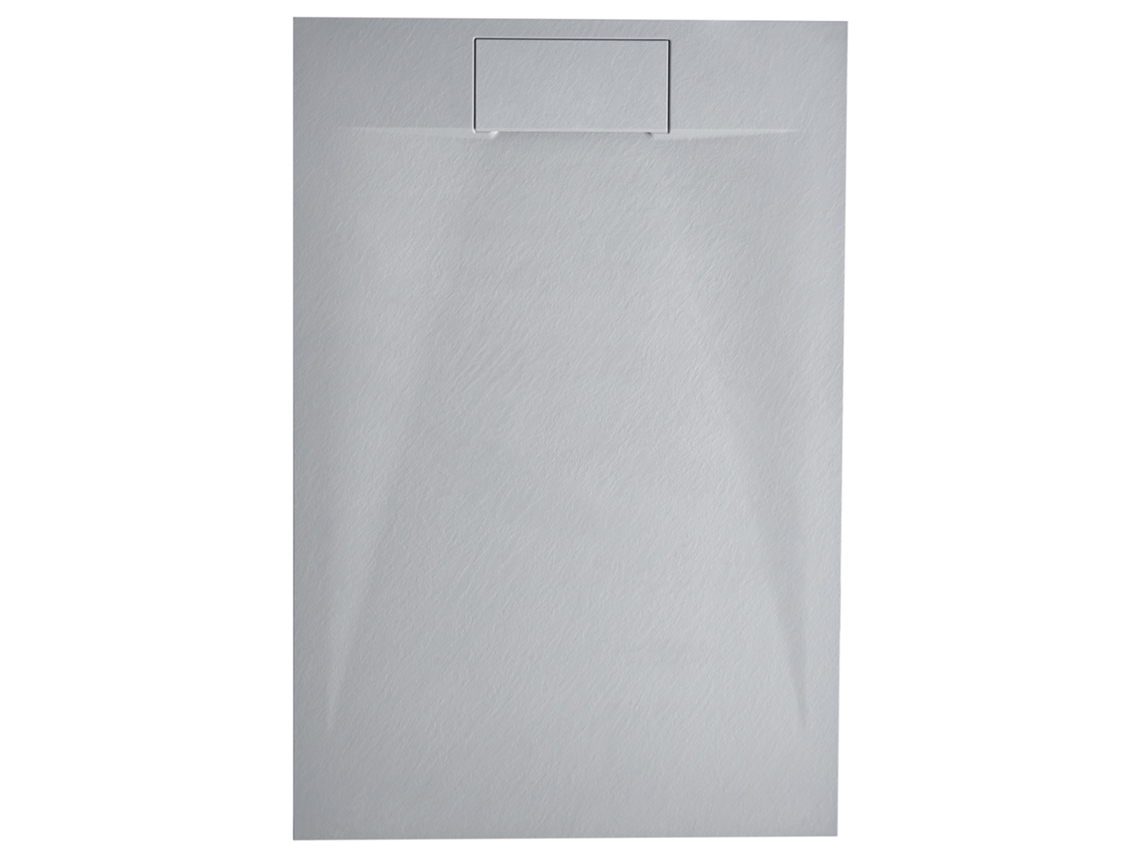 Plato de ducha Beliani Azzurro fabricado en material SMC gris 120x80x3