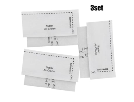6 X Miele Super Air Clean & Motor Filters sf-sac 20/30 aspiradora 3944711 aspiradora herramienta de limpieza de barredora doméstica