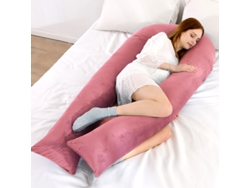 Almohada De Embarazo Almohada Multifuncional Para Dormir Para Embarazadas Adecuada Para Cojín De Soporte Corporal Completo 145x70cm (rojo) Cuich