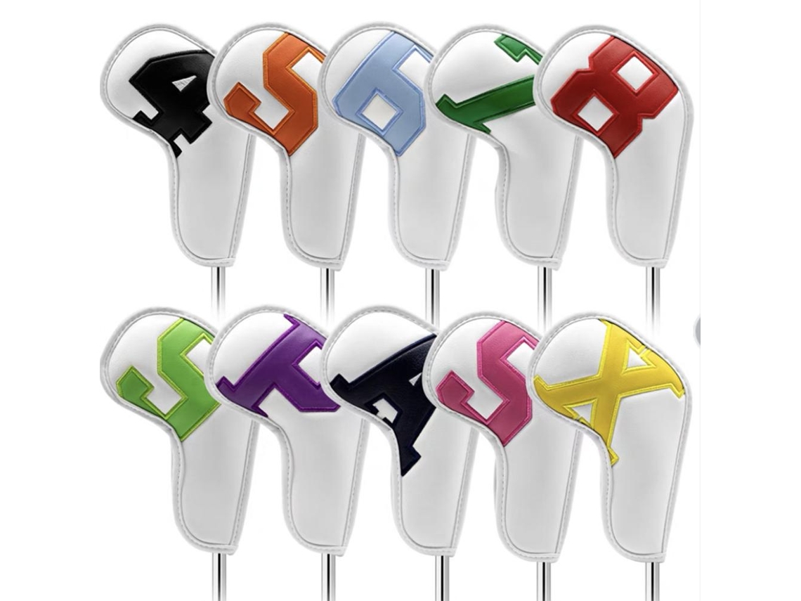 Junli-fundas Para Cabezas De Hierro, Fundas Protectoras Para Cabezas, Fundas De Cuero Pu Para Palos De Golf