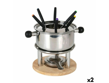 Fondue Acero Inoxidable (2 Unidades) SANTA CLARA