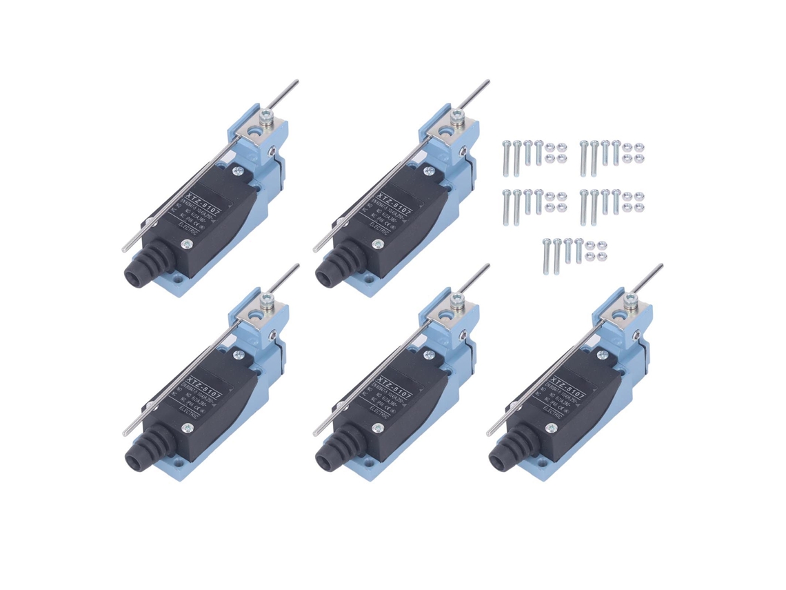 5 Interruptores De Límite Momentáneos Con Brazo Ajustable Para Fresadora Cnc E Impresora 3d, 250v 380v
