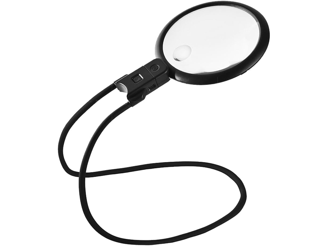 Lupa De Mano Con 36 Luces Led, Recargable, Aumento De 5x/15x Para Cuello Y Ojos.