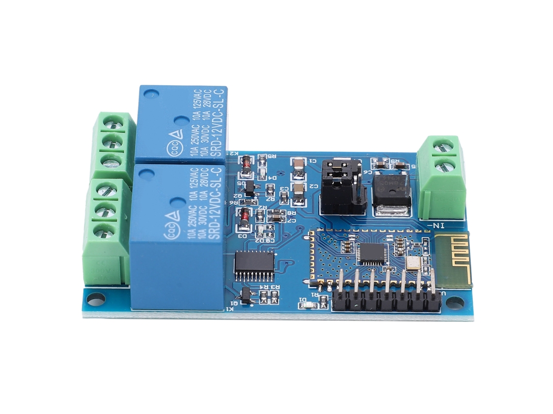 2026velora - Módulo de relé Bluetooth de 2 canales y 12 V para control remoto mediante aplicación Android para IoT de hogar inteligente
