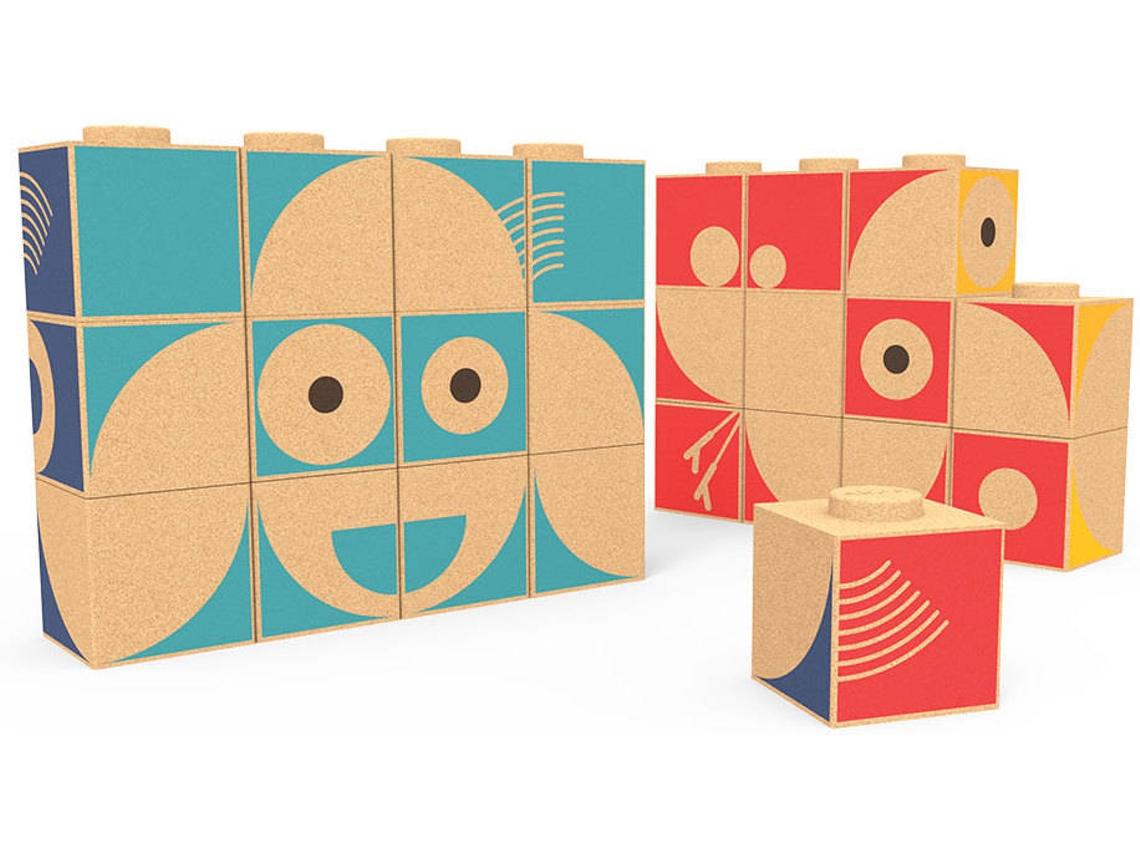 Juego Educativo ELOU Puzzle Bloques de Montaje (Edad Mínima: 18 Meses - 28,5 x 8,5 x 22 cm)