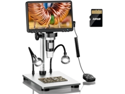 Microscopio Electrónico Digital Usb Dm9 1080p, Pantalla Lcd De 7 Pulgadas