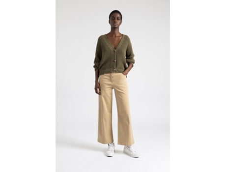 Pantalones de Mujer THROTTLEMAN Beige (38)