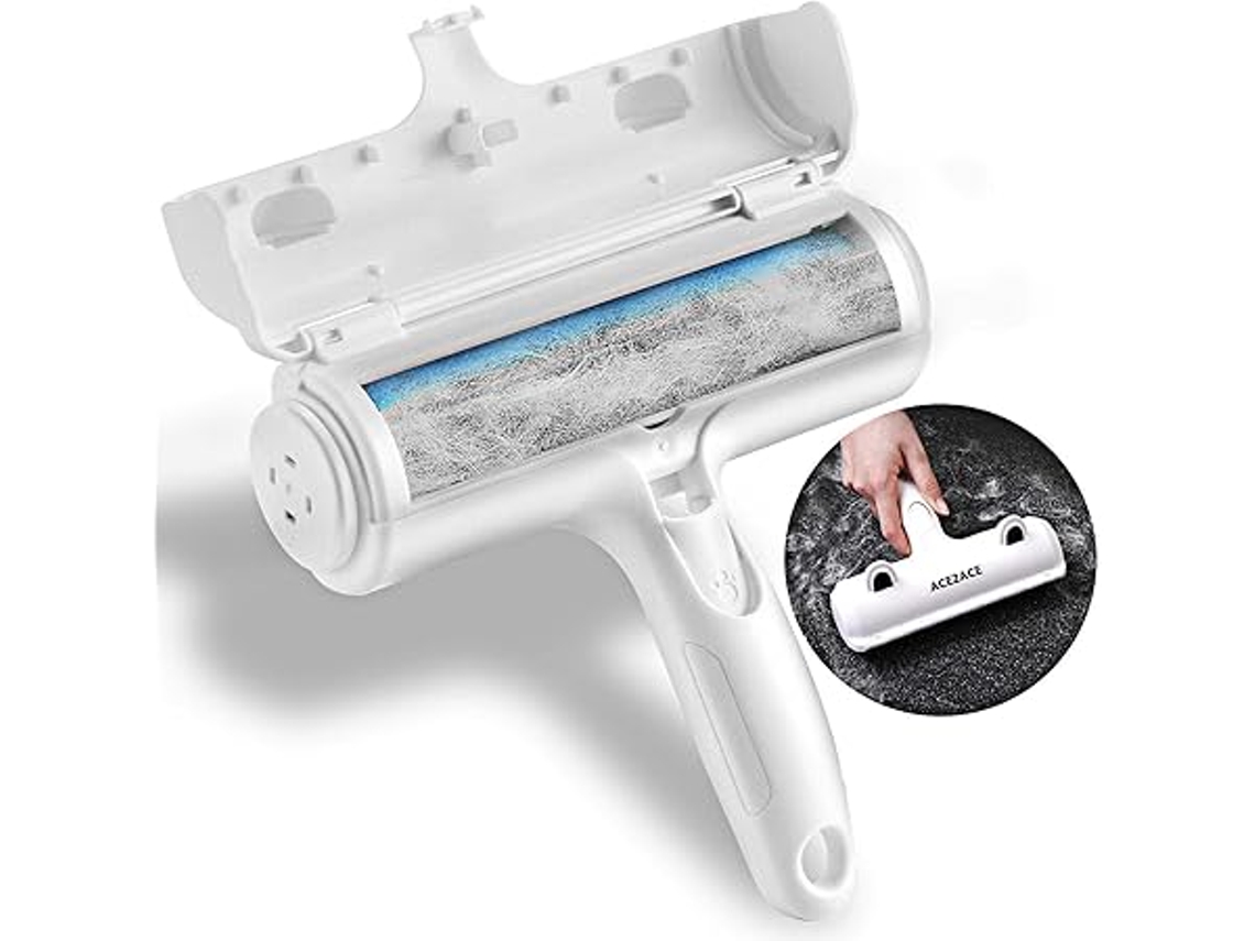 Cepillo Para Mascotas, Rodillo Quitapelusas, Apto Para Gatos Y Perros, Reutilizable, Ergonómico, Para Uso Diario.
