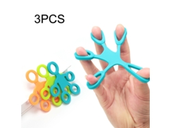 Kklv-3 Peças Anel De Silicone Exercitador De Mãos E Dedo 3 Níveis Treinador De Resistência Para Fortalecer E Fitness