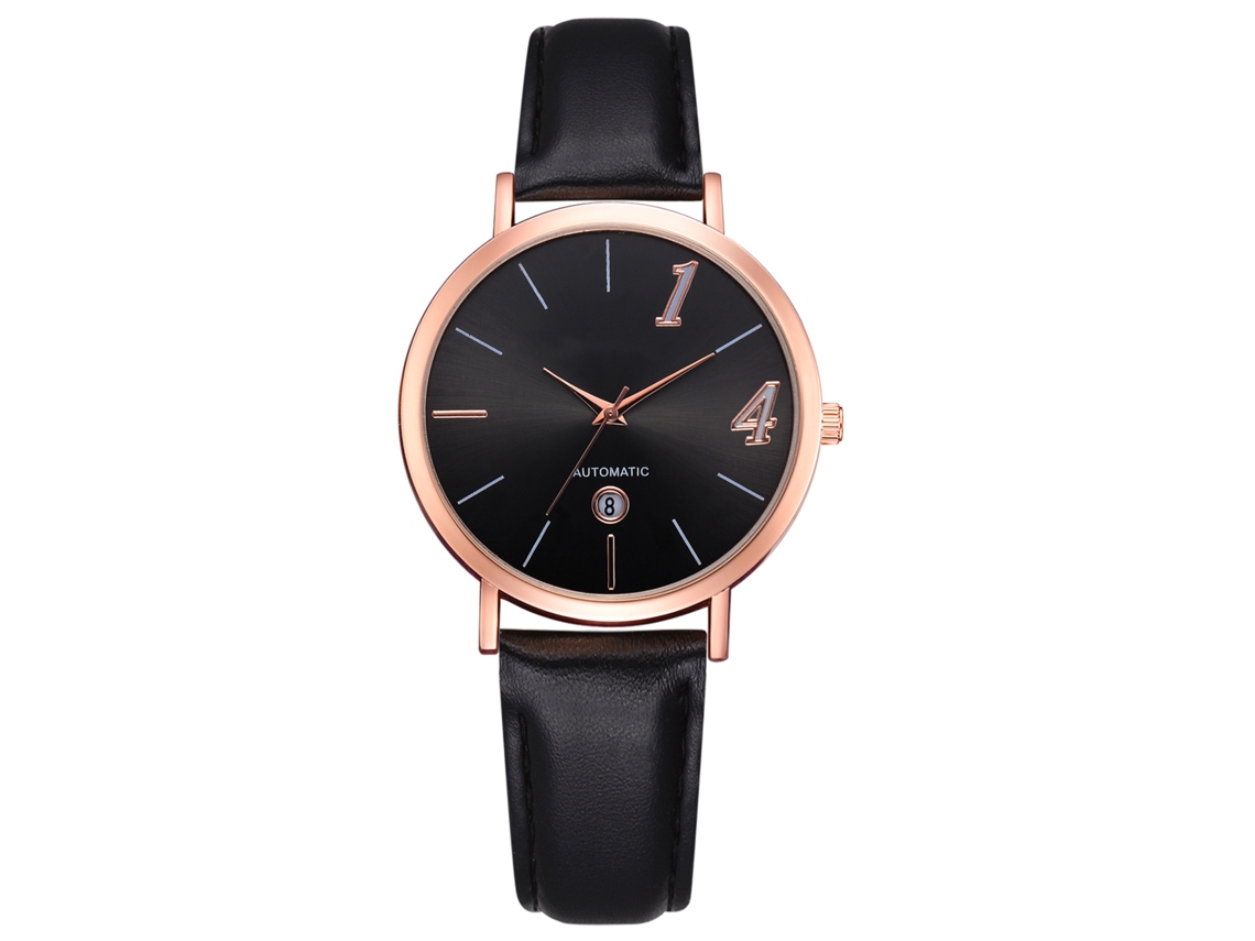 Reloj Analógico De Cuarzo Para Hombre Gaiety Con Correa De Pu Y Calendario - Elegante Y Casual